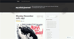 Desktop Screenshot of myelvisjournal.com